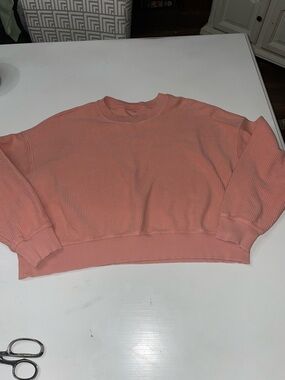 Aerie oversized cropped shirt small